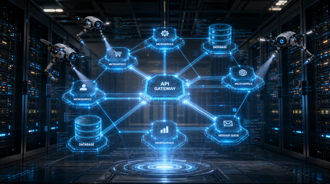 Architecture microservices auditée par des agents